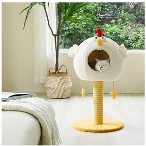 New! Chicken Unique Designed Luxury Cat House and Scratching Post